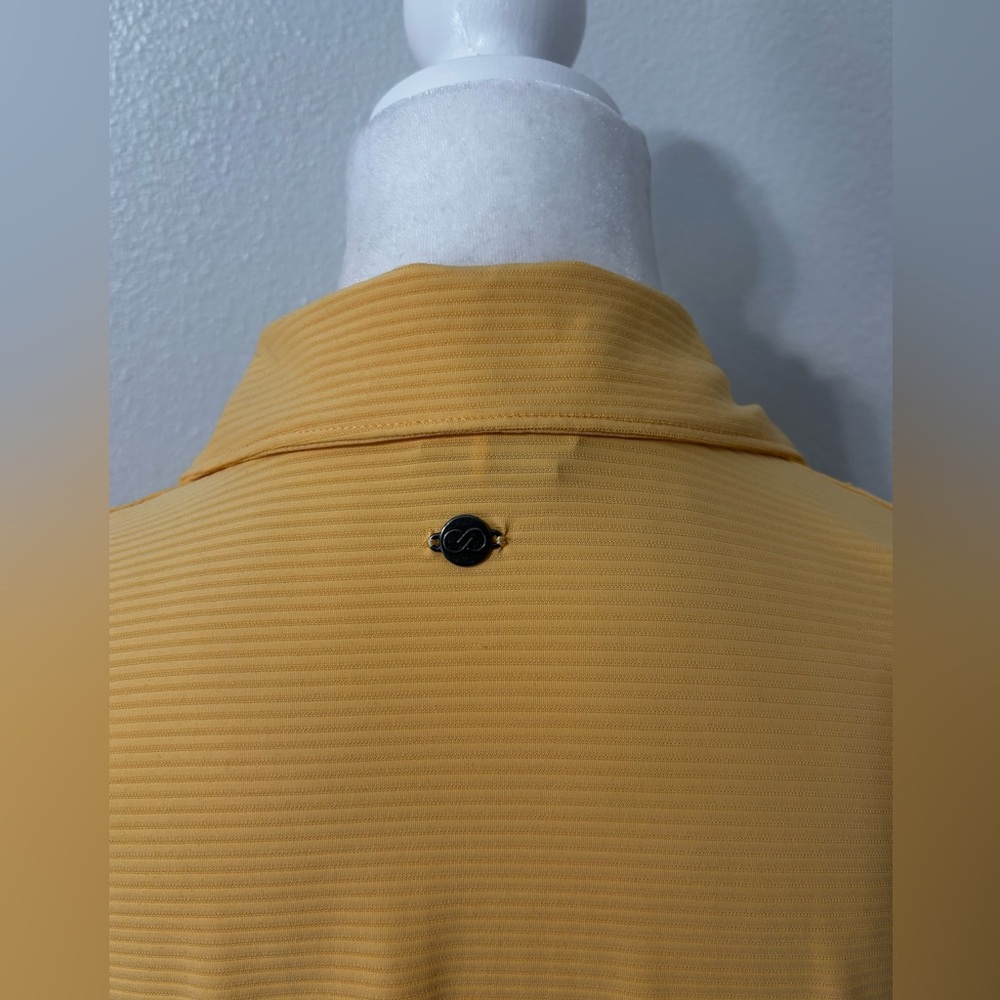 NWOT CALIA Women's Puff Sleeve Golf Polo Yellow SZ XL Athleisure Pickleball - Picture 8 of 10